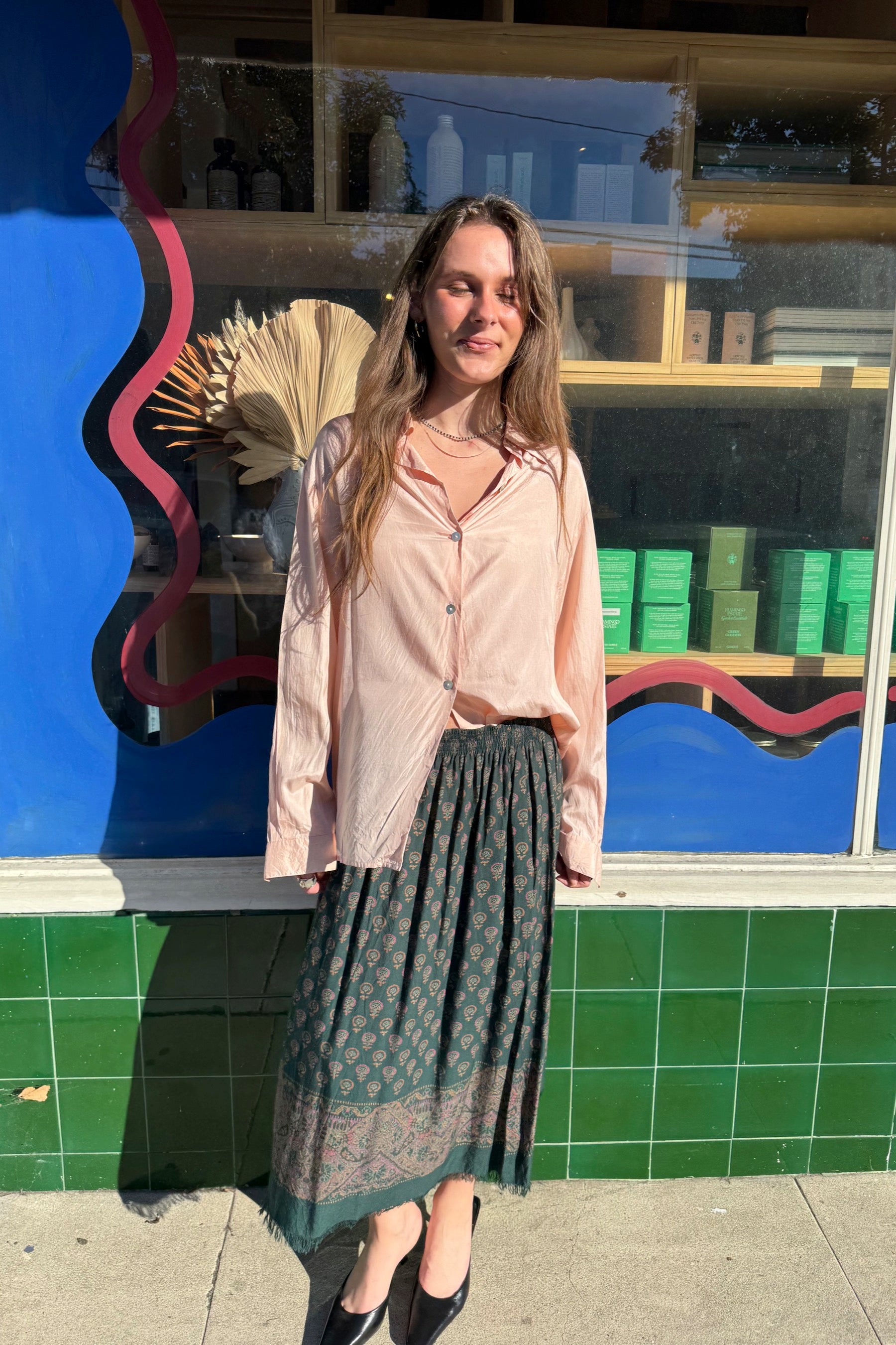 Green Pierre Cardin Skirt