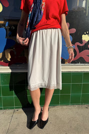 White Van Tealte Slip Skirt