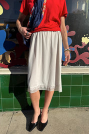 White Van Tealte Slip Skirt