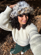 Leopard Ice Queen Hat