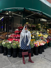 Grey Marion Cardigan + Scarf