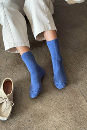 Bijou Blue Cloud Socks