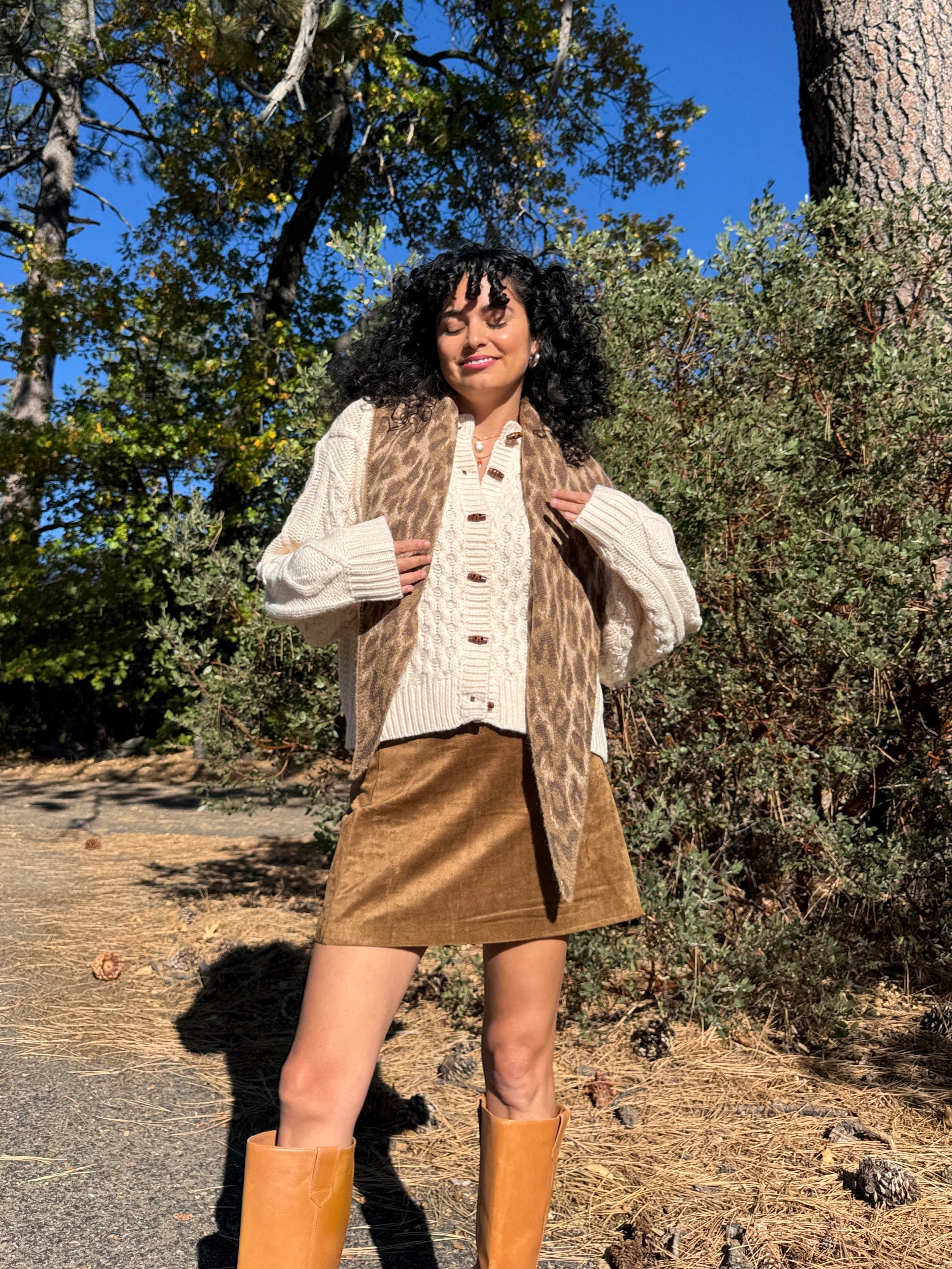 Leopard Triangle Scarf