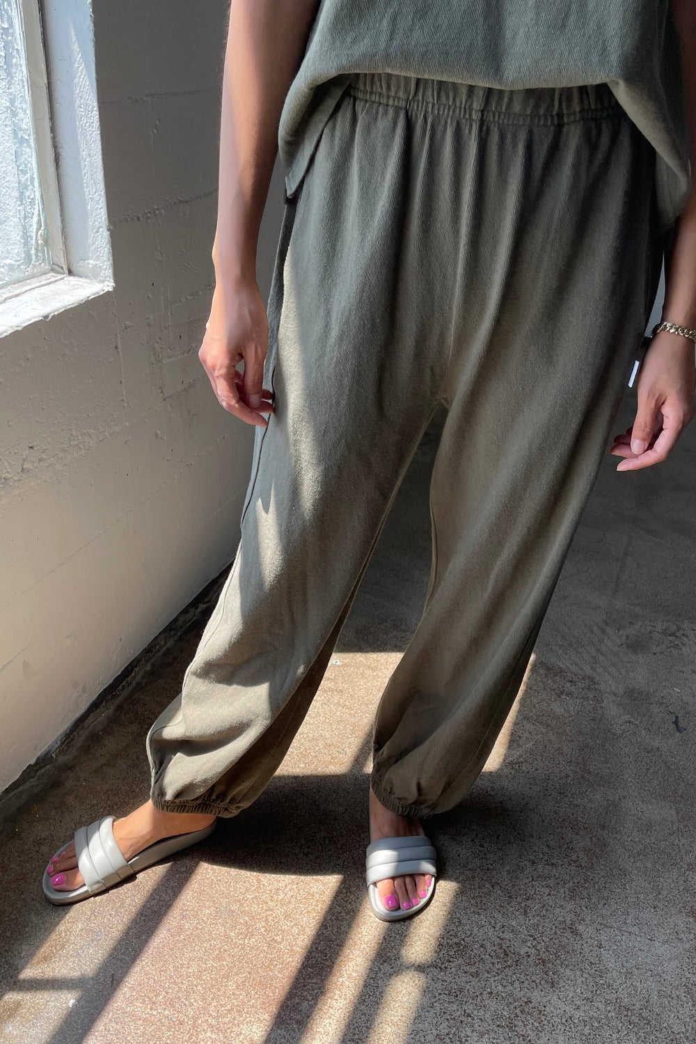 Olive Green Balloon Pant