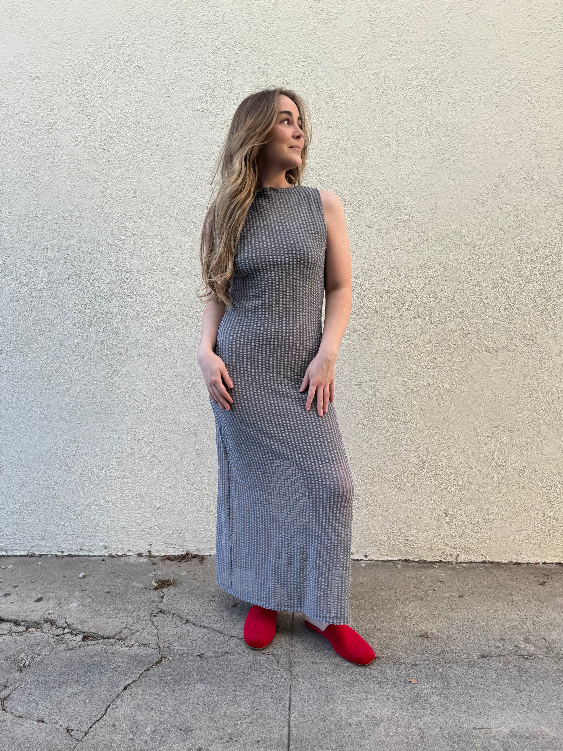 slate grey dress Slate Grey Addison Dress – Prism Boutique