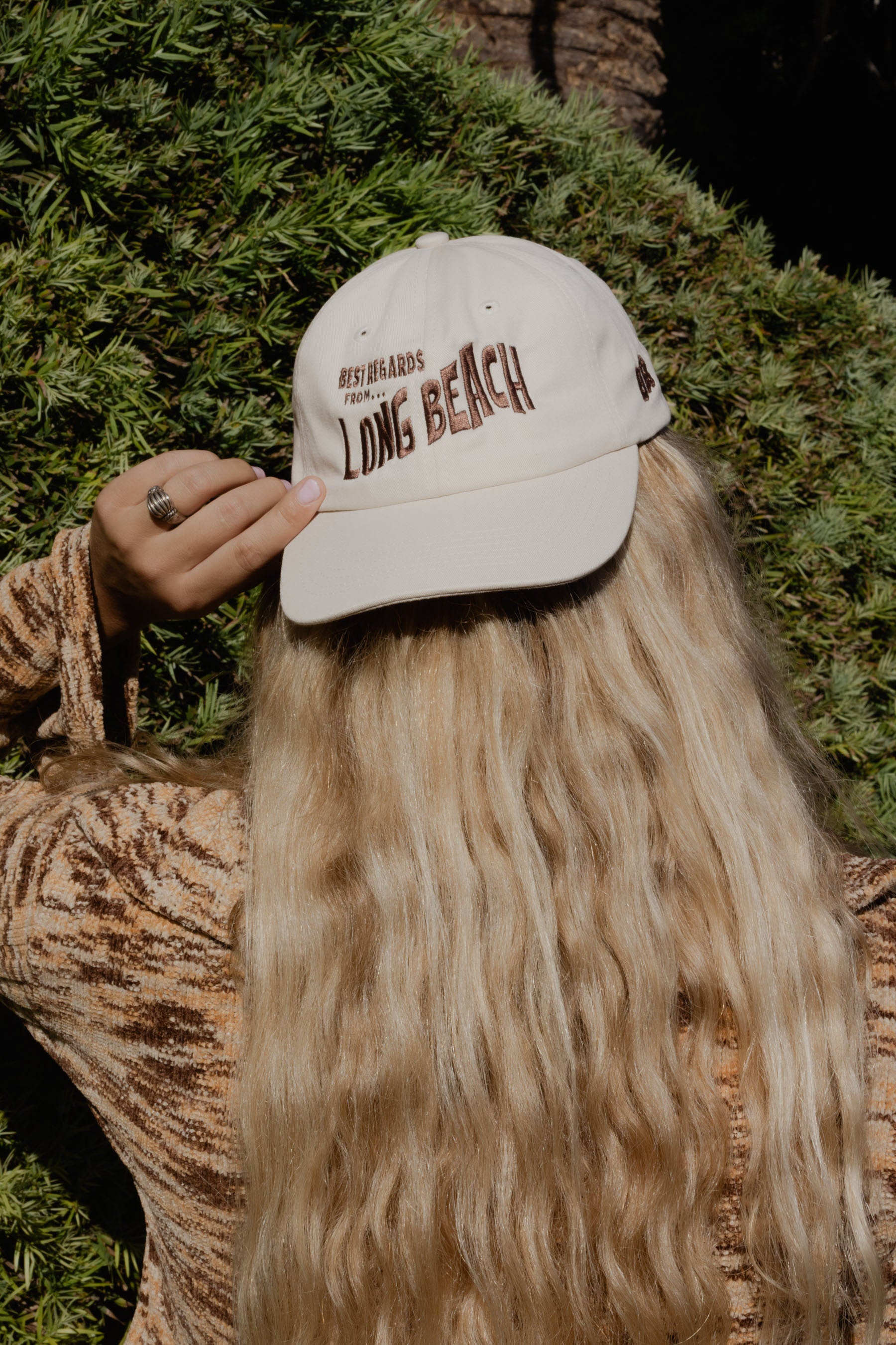 Beige LB Postcard Hat
