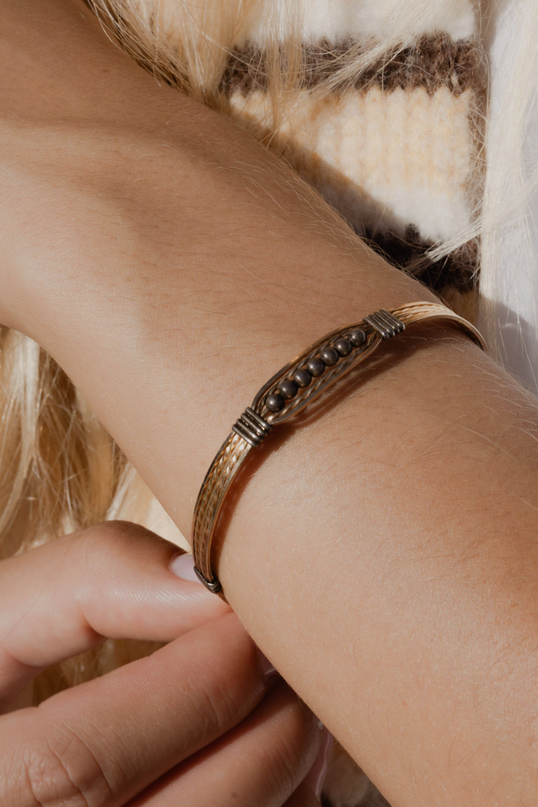 Two Tone Wire Cuff