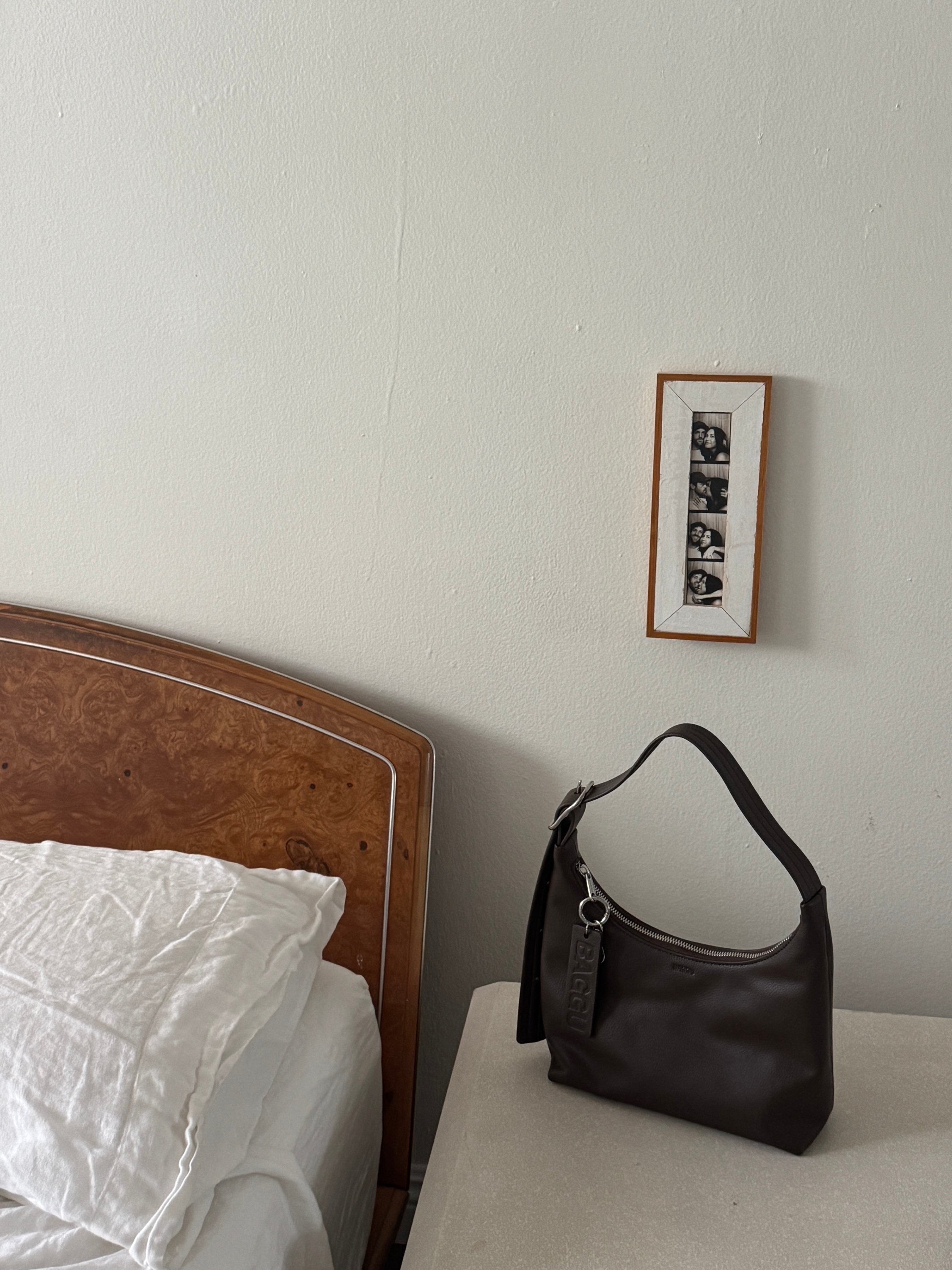 Brown Leather Mini Shoulder Bag