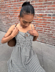 Olive Antibes Plaid Dress