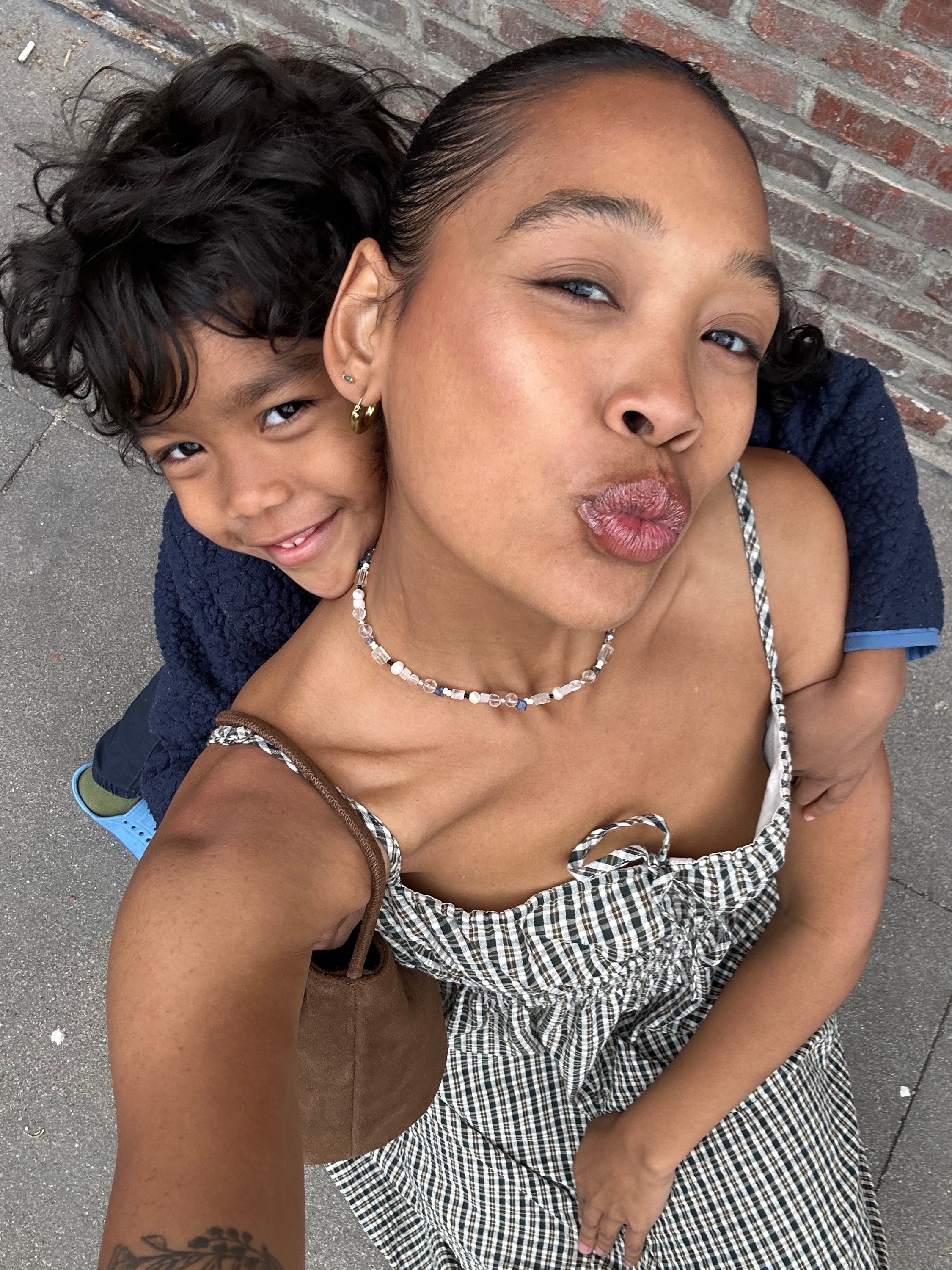 Olive Antibes Plaid Dress