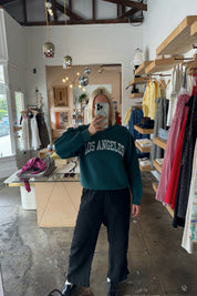 Forest Green Varsity LA Sweatshirt 001