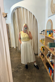 Butter Yellow Linen Blend Tank