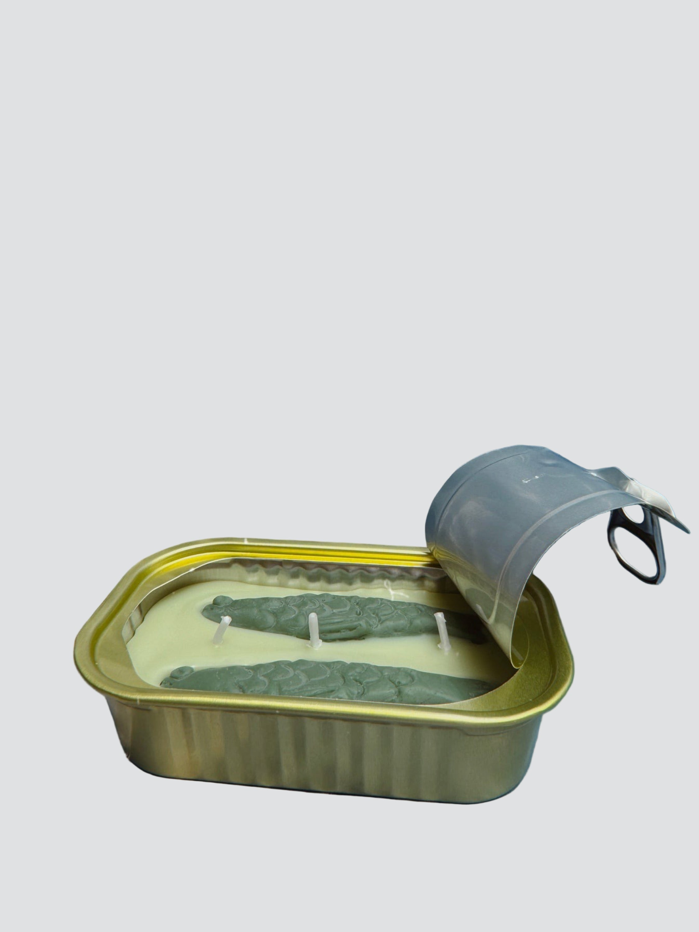 Green Tea & Lemongrass Tinned Fish Candle