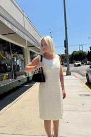 Creme Handmade Lace Dress