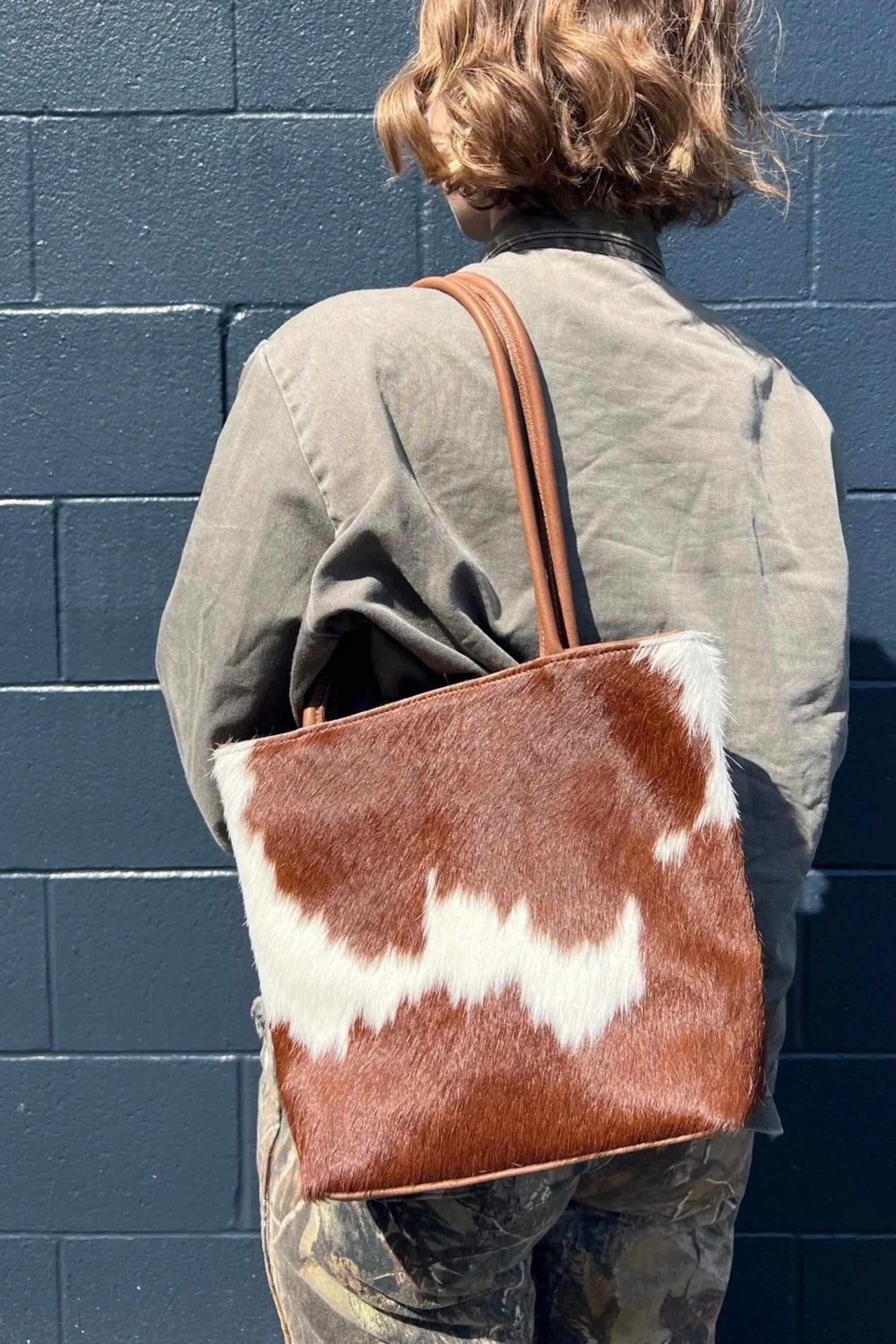 Cow Print Tiny Tote