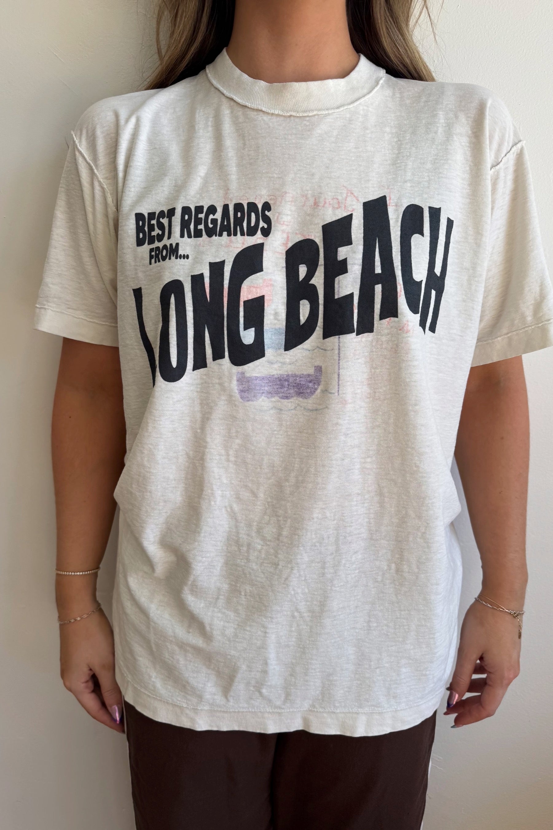 White Postcard LB Tee 003