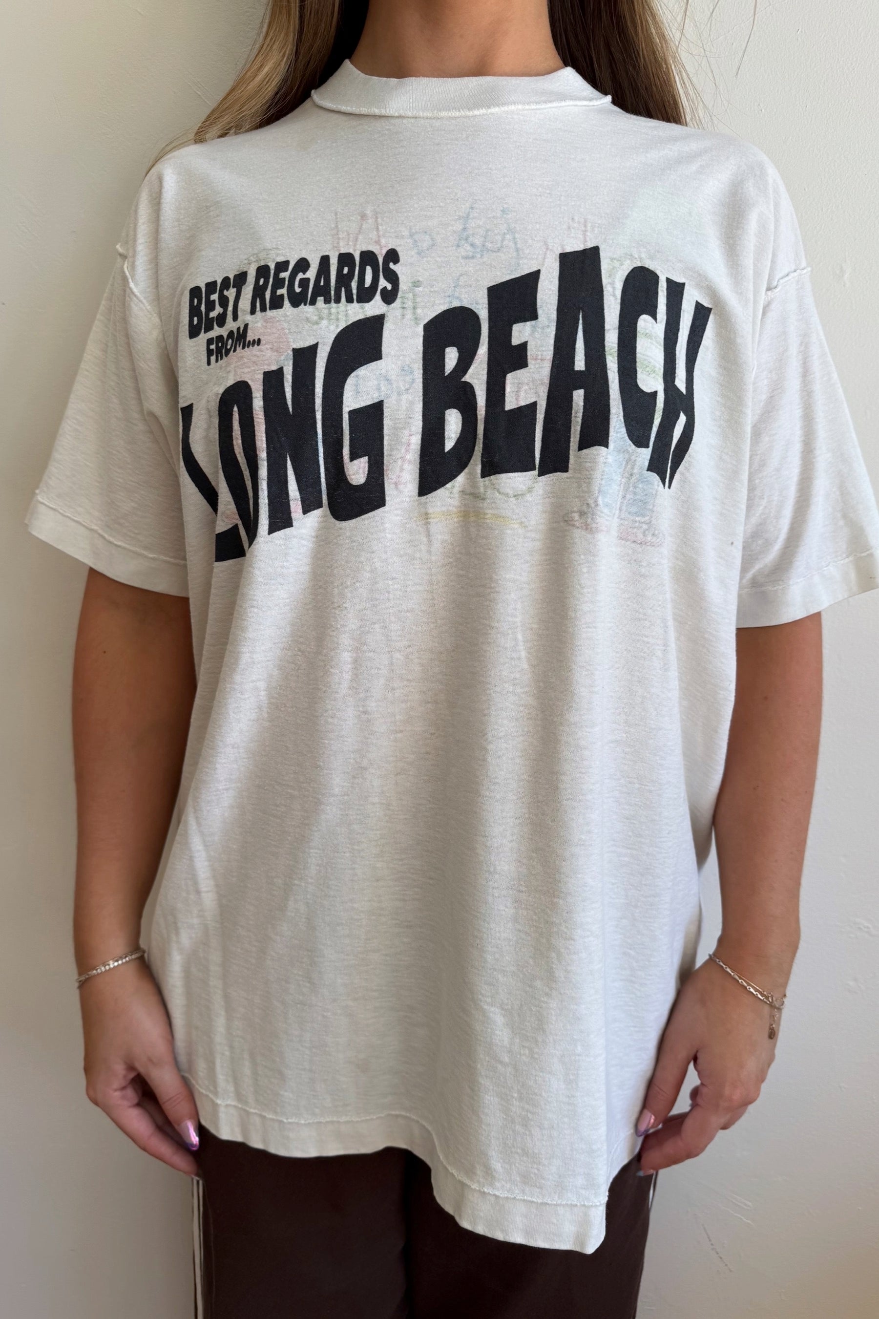 White Postcard LB Tee 004