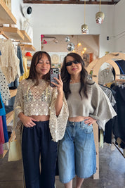 Sequin Crochet Poncho