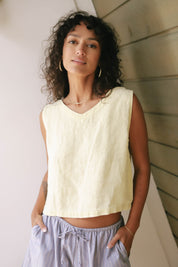 Sunbleached Yellow Teton Tank