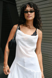Apricot Sheer Slip Dress