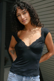 Black Blush Hour Top