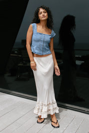 Tea Long Lost Lover Slip Skirt