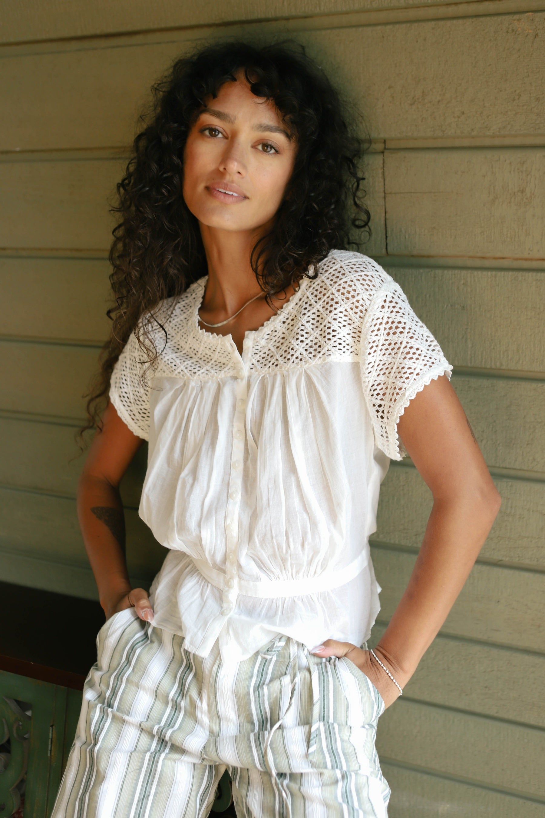Clean Ivory Gemma Top