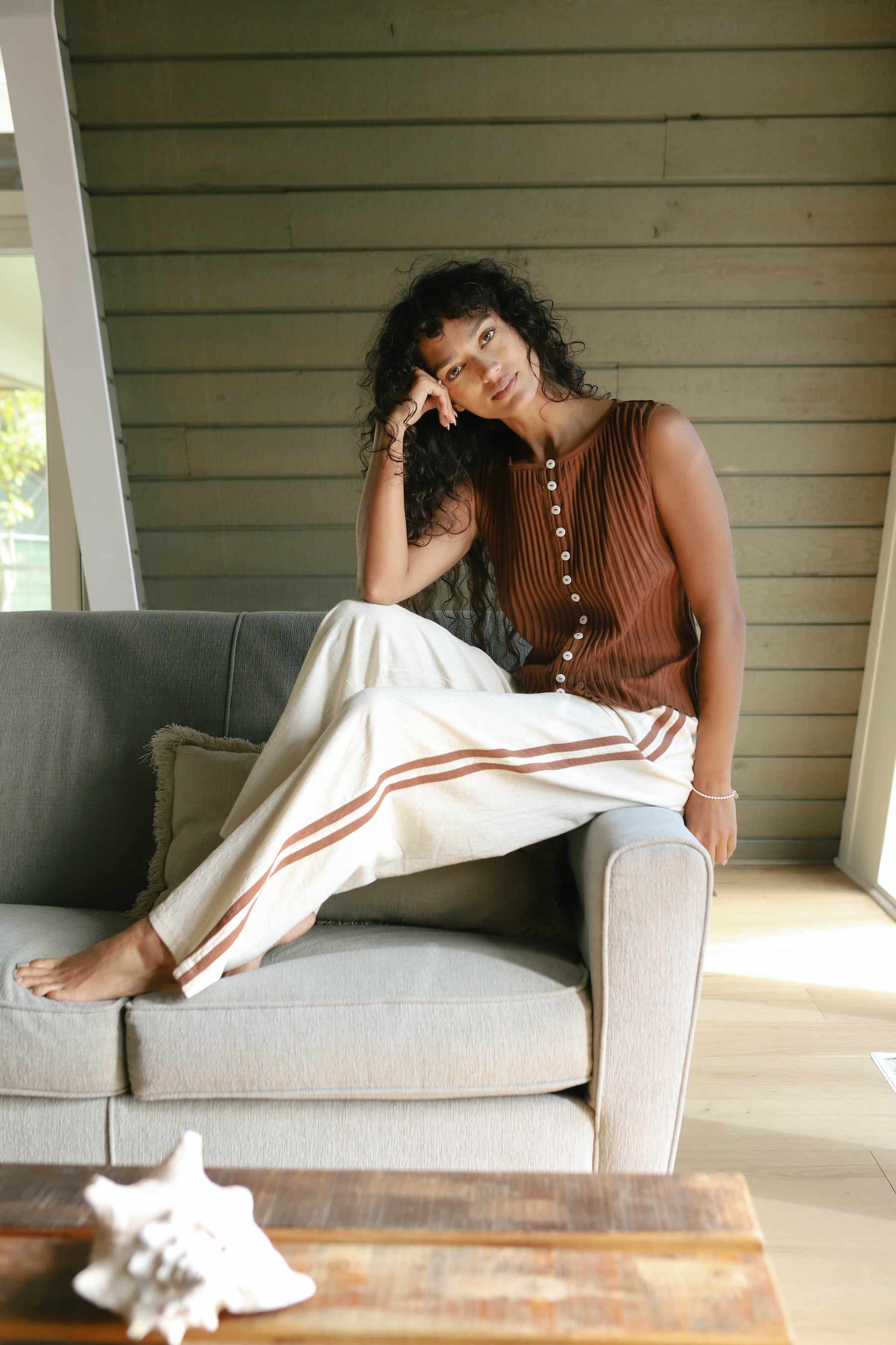Cream Hanalei Beach Pant