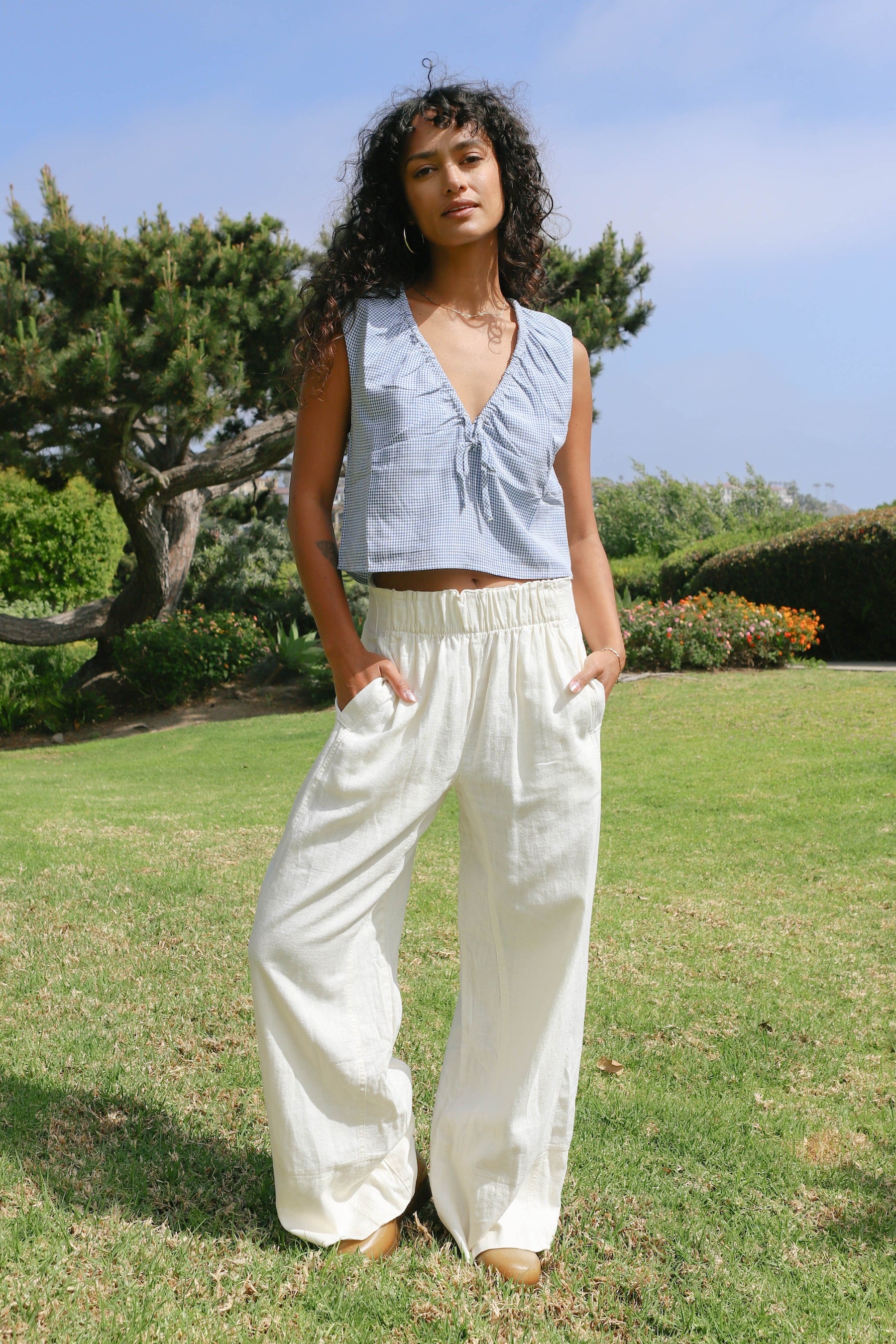 Ivory Days End Linen Pant – Prism Boutique