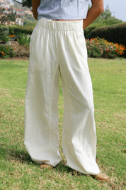 Ivory Days End Linen Pant