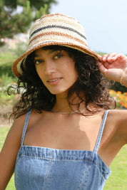 Fall Stripe Bucket Hat