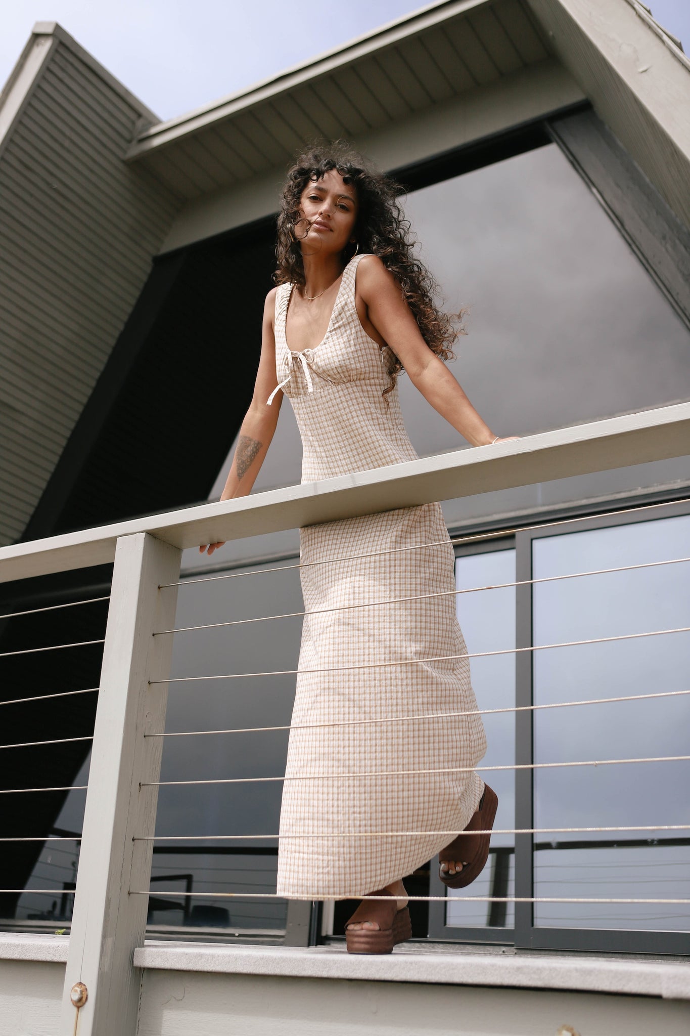 london maxi dress London Check Maxi Dress