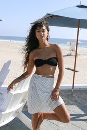 Polka Dot Wrap Skirt