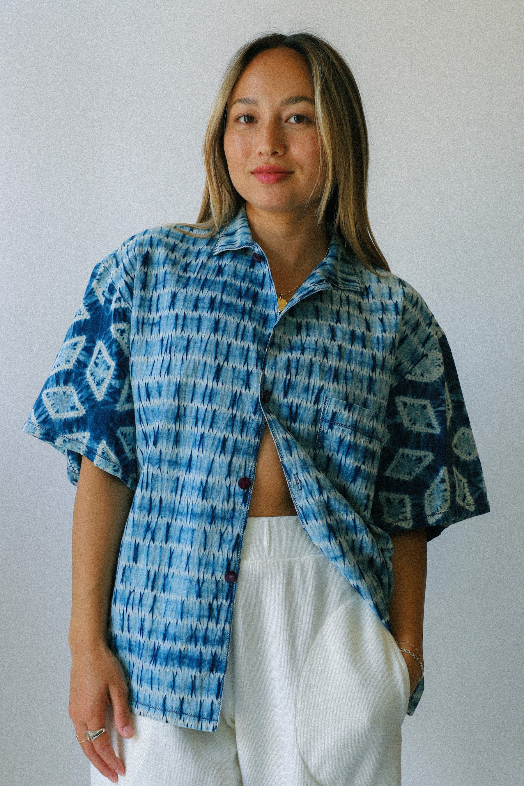 Indigo Cotton Shirt