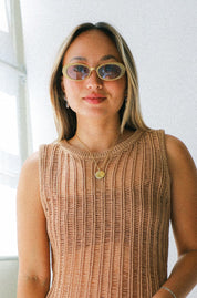 Gradient Brown Lyric Leigh Sunglasses