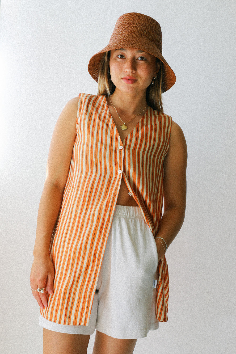 Orange Stripe Tunic