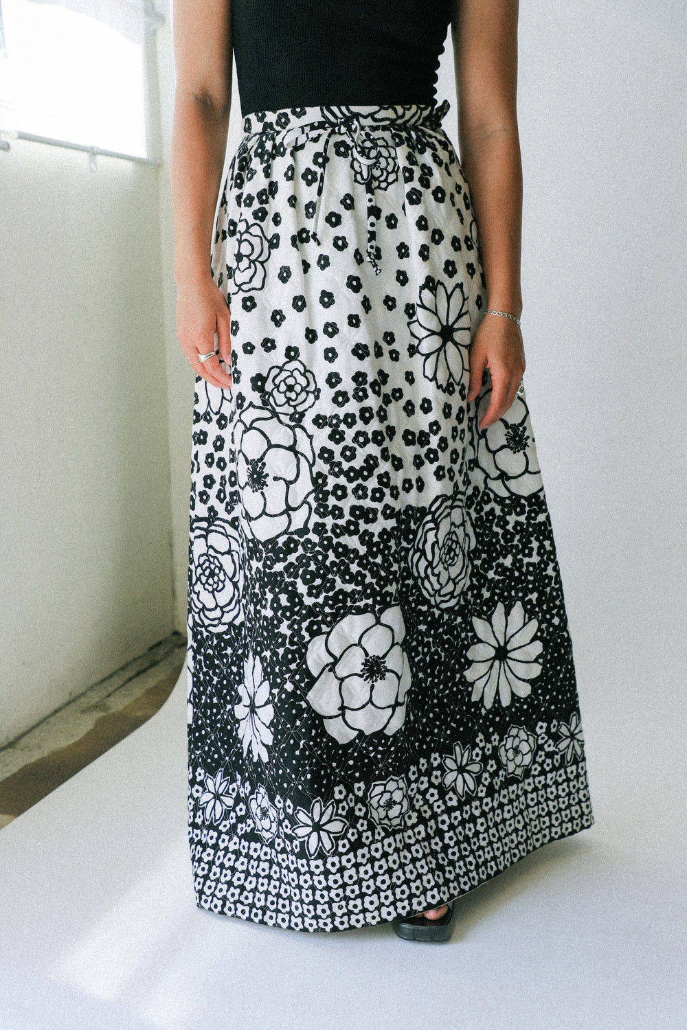 60s Quilted Flower Skirt