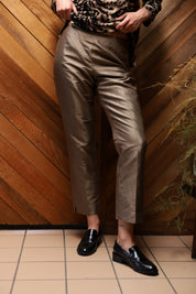 Taupe Silk Pant