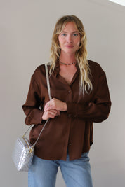 Silver Woven Checker Midi Sac