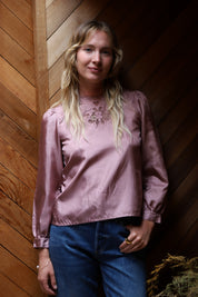 Mauve Melody Brooke Blouse