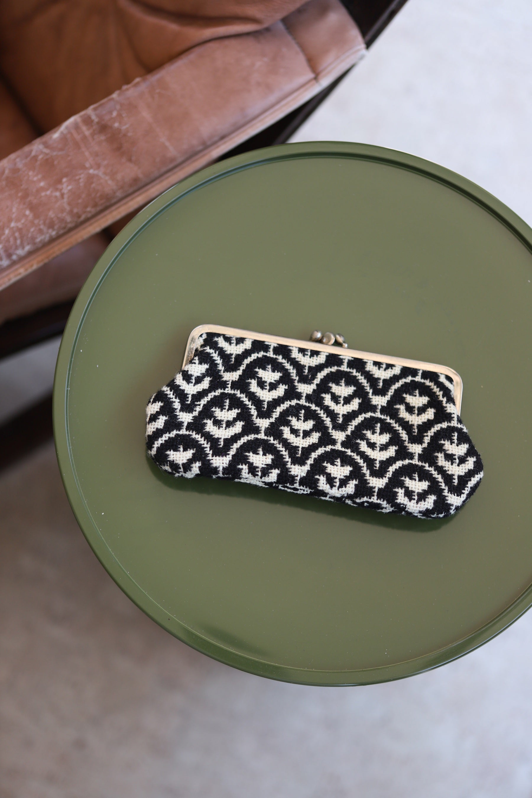 Black + White Tapestry Wallet