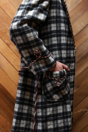 Red Leaf Plaid Coat