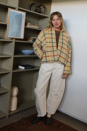 Color Striped Sherpa Jacket