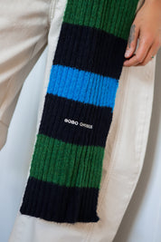 Striped Knit Scarf