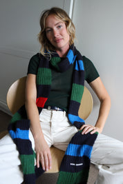 Striped Knit Scarf