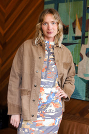 Washed Cocoa Barn Jacket