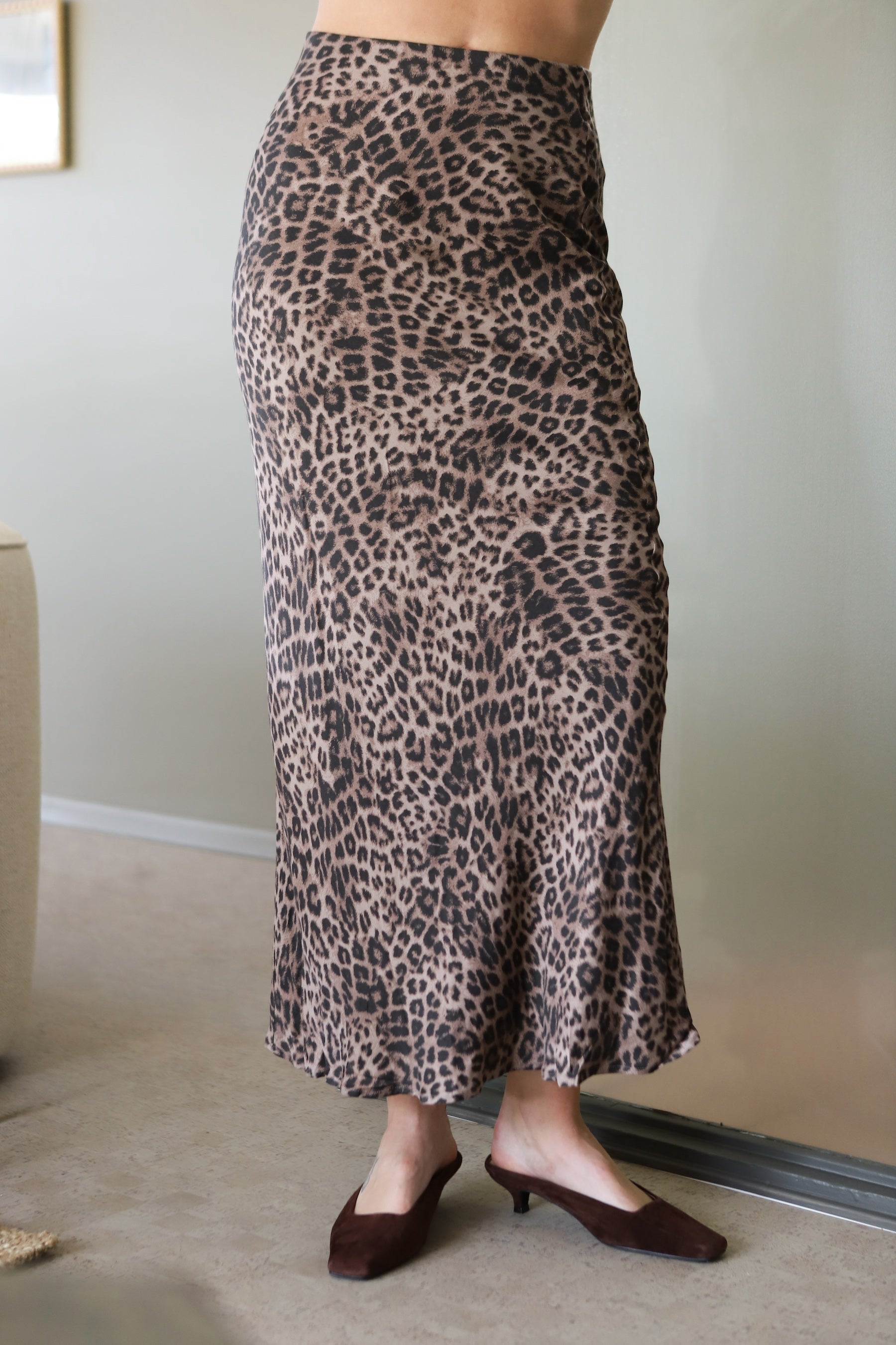 Cappuccino Classy Heeled Mule