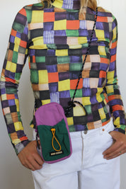 Color Block Technical Mini Bag