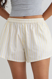 Candy Stripe Yellow Laboxe Shorts