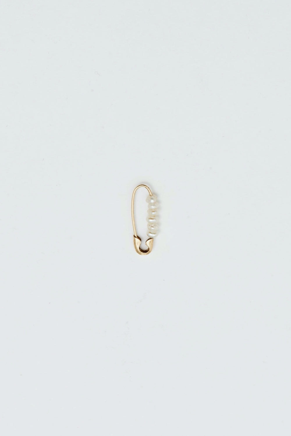 14k Mini Friendship Safety Pin Earring